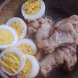 鶏手羽元とゆで卵のコーラ＆みりん＆生姜煮☆